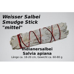 Weißer Salbei Indianersalbei Smudge Stick Salvia Apiana Räucherbündel Mäc Spice