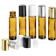 10ml Roll-on Braunglas, m. Kugelfitment u. Kappe gold