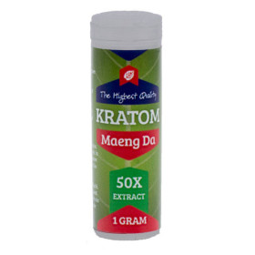 Kratom Maeng Da Red 50X extract  Mitragyna Speciosa 1 Gramm