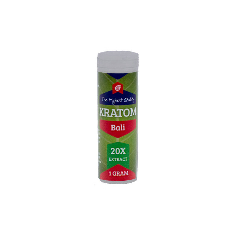 Kratom Bali Red 20X extract  Mitragyna Speciosa 1 Gramm