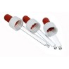 5 ml - Pipette, roter Sauger, weisser Verschluss